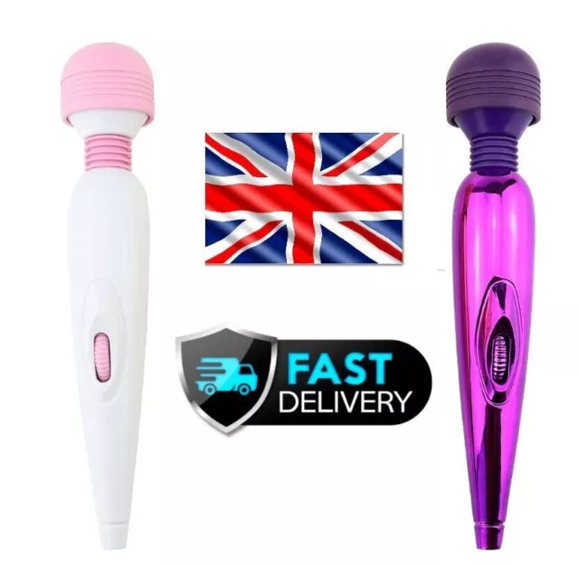 Mini Travel Magic Massage Wand Full Body Massager USB Rechargeable Waterproof UK