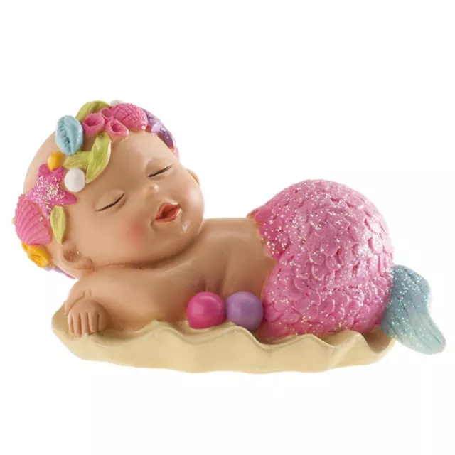 Figurine  Baptême Fille Petite Sirène 10 Cm