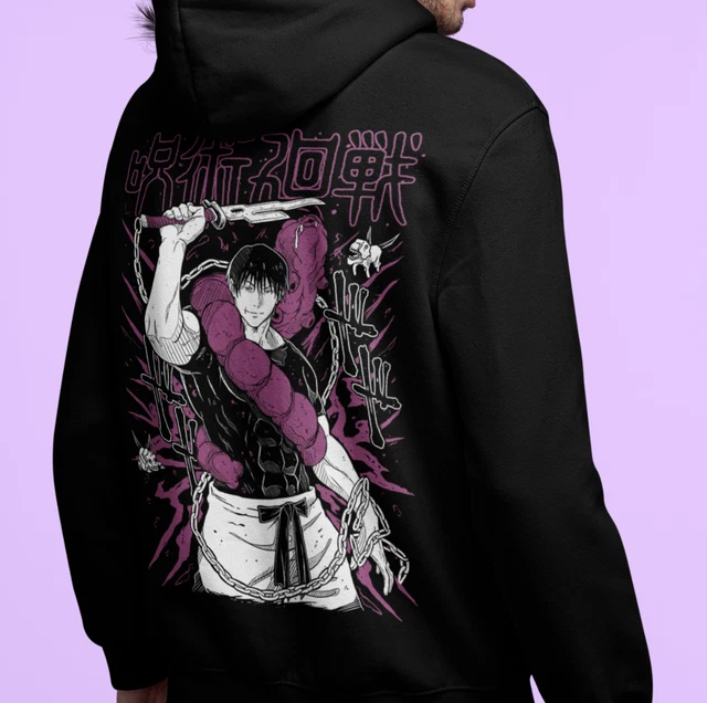 Felpa Con Cappuccio Toji Fushiguro Sukuna Jujutsu Kaisen Anime Gojo