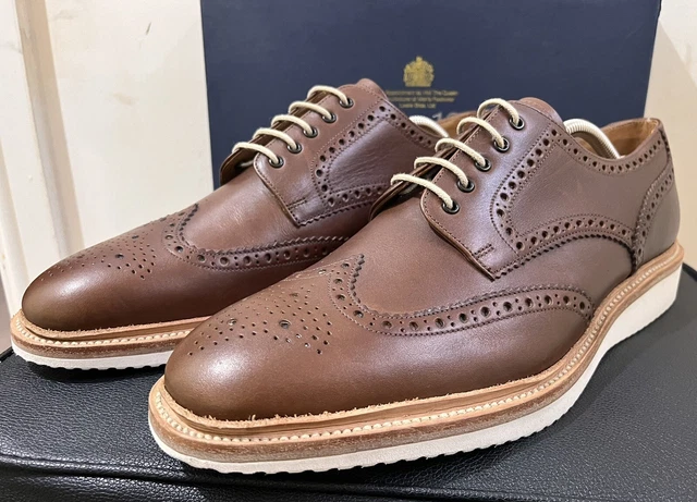 LOAKE DESIGN MENS Cobra brown Brogues with cream soles UK 7.5 F fit NEW 190 99.99 PicClick UK