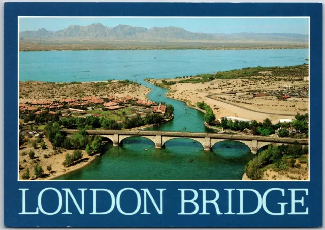 London Bridge Aerial View, Lake Havasu City, Arizona - Postcard