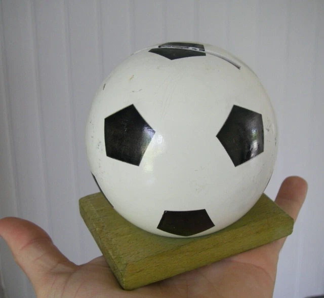Ballon de football en cuir 1950 : style Coupe du monde vintage