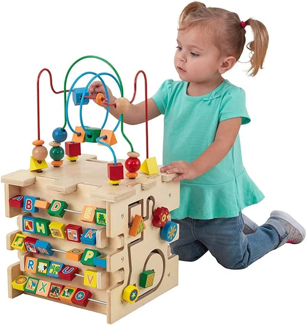 KidKraft- D’Activités Jeu Educatif Cube d'Activités Deluxe, Multicolore