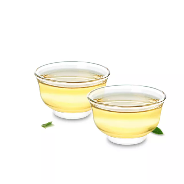 Clear Glass Kungfu Mini Serving Teacups Small Wine Cups - Bowl Shape (appr.30ml)