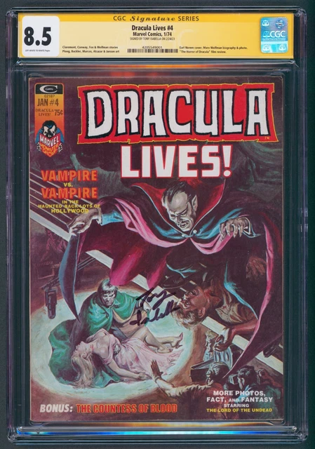 Dracula Lives #4 SS Tony Isabella CGC 8.5 VF+ 1974 Marvel Comics