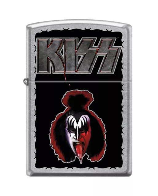 Zippo 9712. "KISS-Rock Band" Street Chrome Finish Lighter, Full Size