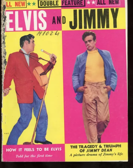 ELVIS and JIMMY 1956 Fan Magazine PRESLEY and DEAN James Dean Comic Book