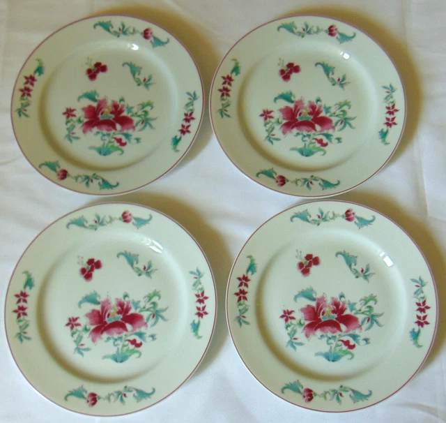 6 ASSIETTES PLATES PORCELAINE DE LIMOGES BERNARDAUD Modèle CHARDONS