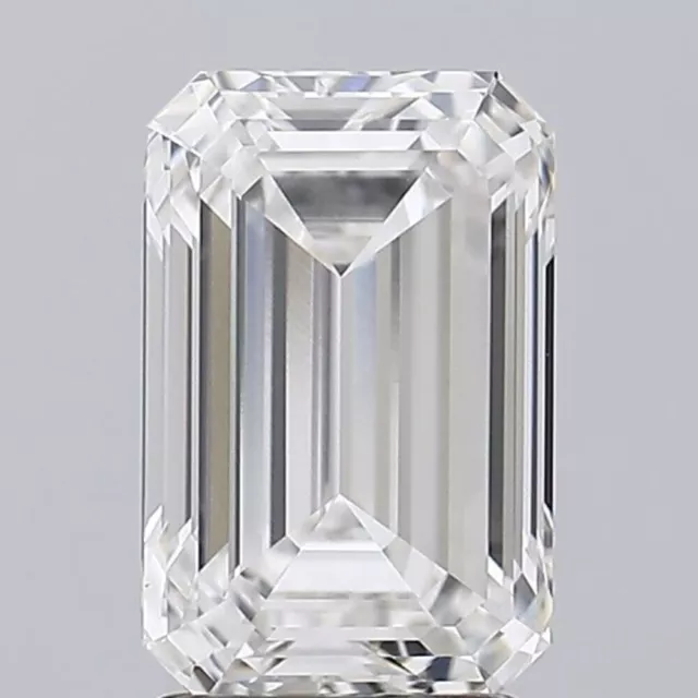 Diamant en vrac 3,16 ct CVD IGI certifié laboratoire créé taille émeraude...