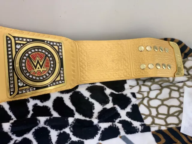 WWE World Heavyweight Championship Wrestling Replica Title Belt BRASS Adult size 3