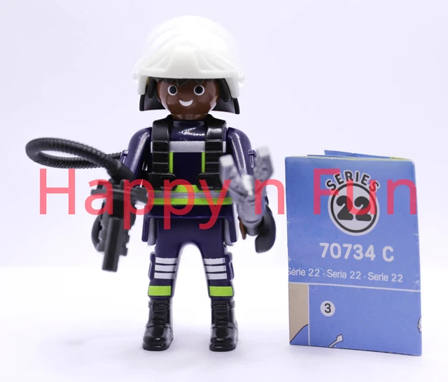 jeu d'échecs playmobil - série police - moto cross/police