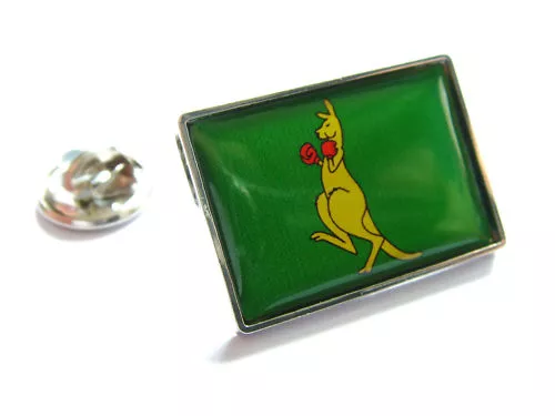 Australia Boxing Kangaroo Flag Lapel Pin Badge Tie Tack Clip Gift