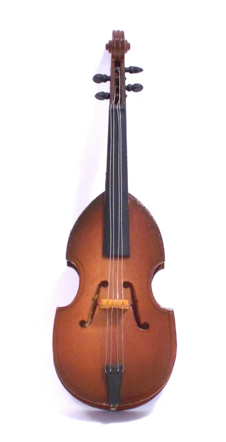 VIOLINO MINIATURA IN LEGNO STUMENTO MUSICALE - Cm. 16