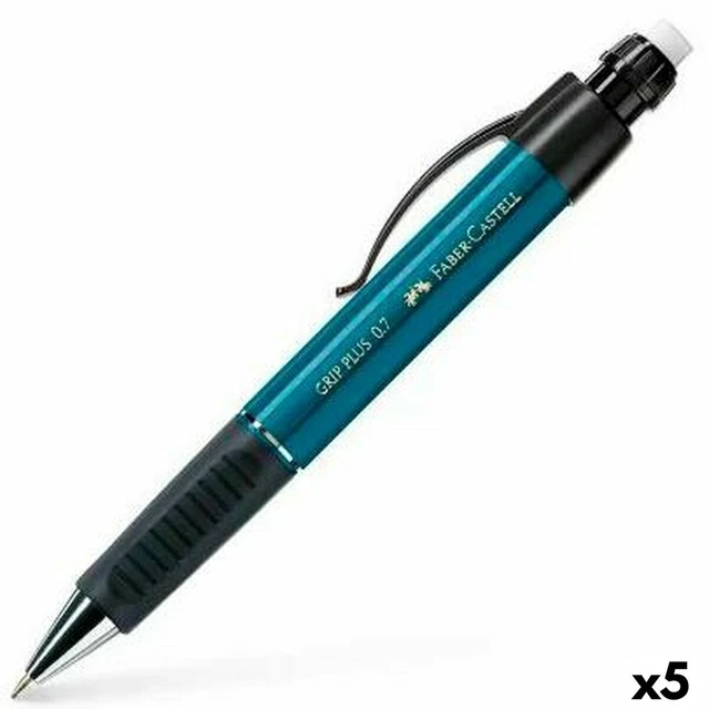 Druckbleistift Faber-Castell Grip Plus Schwarz 0,7 mm [5 Stück]