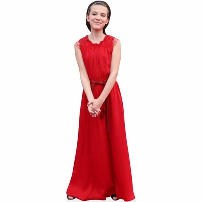 Millie Bobby Brown a grandezza naturale White Outfit 