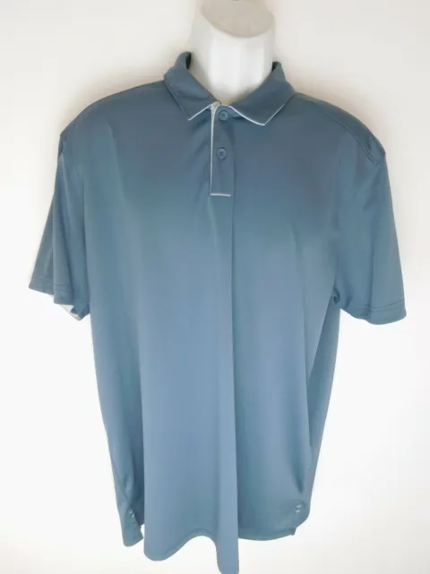 OAKLEY MENS LIGHTWEIGHT Short Sleeve Blue Polo Golf Shirt XL NICE $0.99 ...