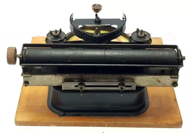 Antigua Máquina de Escribir GENIATUS INDEX crica 1930 very rare TYPEWRITER 3