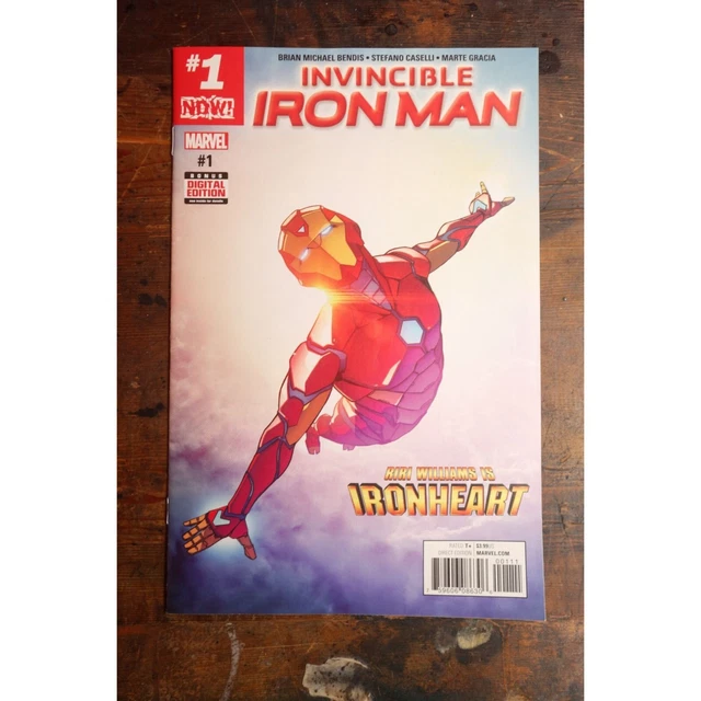 Marvel Comic - Invincible Iron Man #1 - 1st Cameo of Riri Williams Ironheart