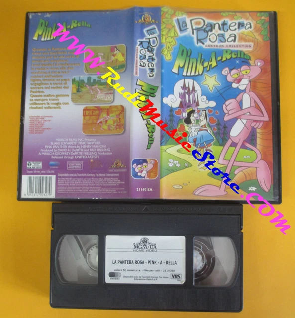 Pink A Rella Screen VHS FILM LA PANTERA ROSA CARTOON COLLECTION Pink-a-rella 2001 MGM (F142 ...