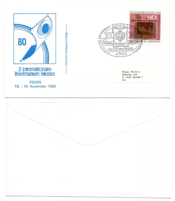 102474 - Sonderstempel: Tag der Briefmarke - Essen 16.11.1980