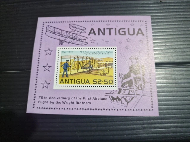 Antigua And Barbuda 1978 Sg Ms575 75Th Anniv Of Powered Flight Mnh