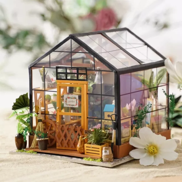 Rolife LED Cathy’s Flower House DIY Miniature Dollhouse Xmas Gifts Dropshipping