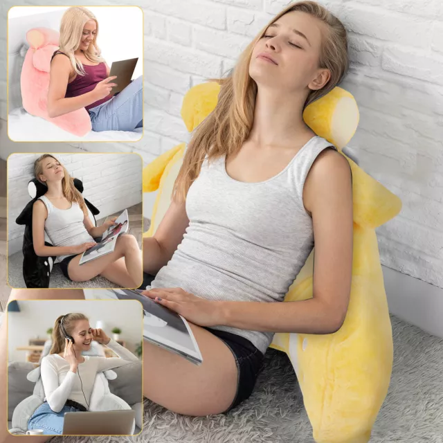 Reading Pillow with Arms Ergonomic Backrest Support Pillow Breathable dkj