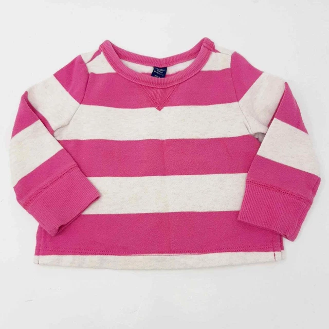 Baby Gap Pink Striped Sweater Size 12-18 Months