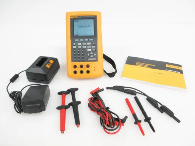 Fluke 741B Documenting Process Calibrator With Accessories & Bc7217 Charger