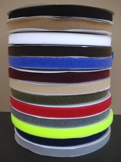 Bande scratch agrippante 20 mm à coudre 13 coloris au choix vendu au ml velours