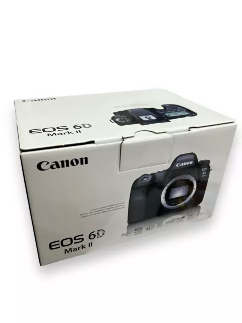 Canon EOS 6D Mark II Body Gehäuse only Schwarz MK 2 Spiegelreflexkamera WLAN NEU