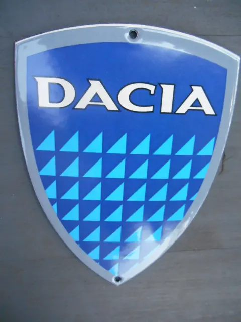 Emailschild Dacia Wappen Logo Emblem Garagen Schrauber Werkstatt Email Schild