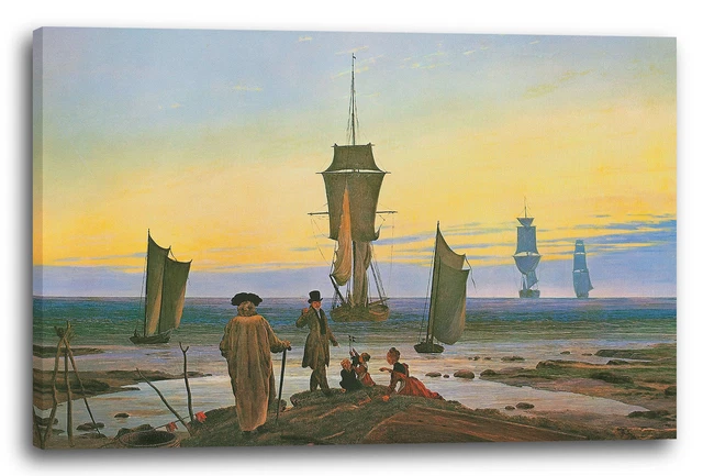 Tableau Toile - Falaises De Craie Sur Rügen De Caspar David Friedrich
