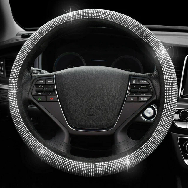 Universal Car Accessories Steering Wheel Cover Black Rubber Anti-slip 15"/38cm
