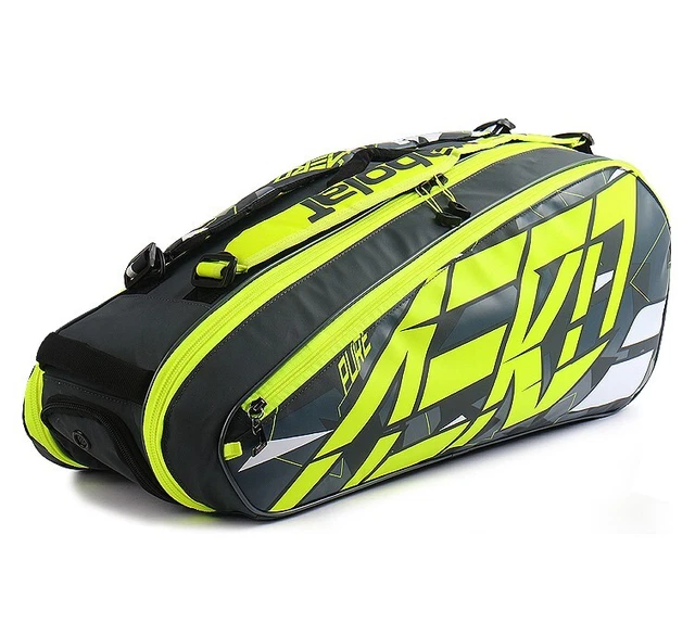 Babolat 2023 Pure Aero x6 Tennis Bag Racket Racquet Pack GY/YL/WH (42L) 751222