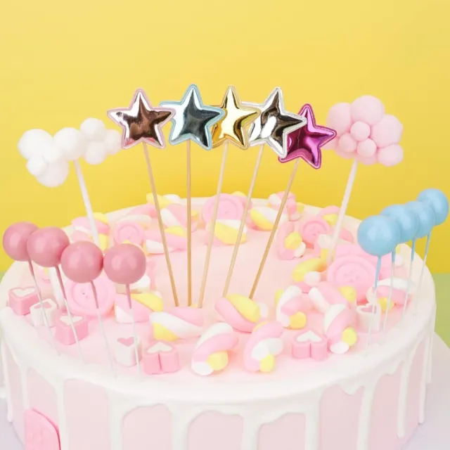 Happy Birthday Cake Topper, Black Glitter Cardstock, Free Shipping