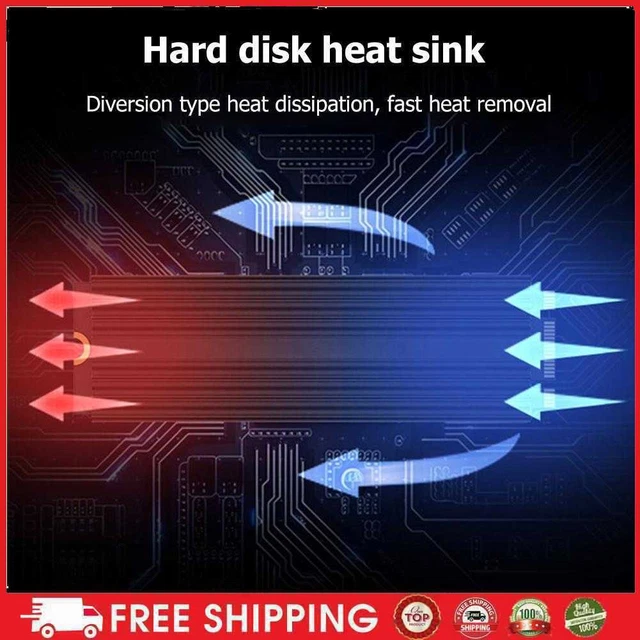 Disco duro de estado sólido NVME disipador térmico disco duro radiador de aluminio (negro)