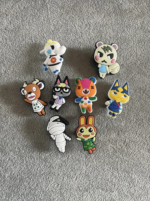 Animal Crossing Jibbitz Croc Charm Shoe Charm Set ( 8 Charms)