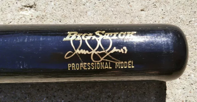 OMAR VIZQUEL Cleveland Indians Giants SIGNED Baseball Bat JSA COA