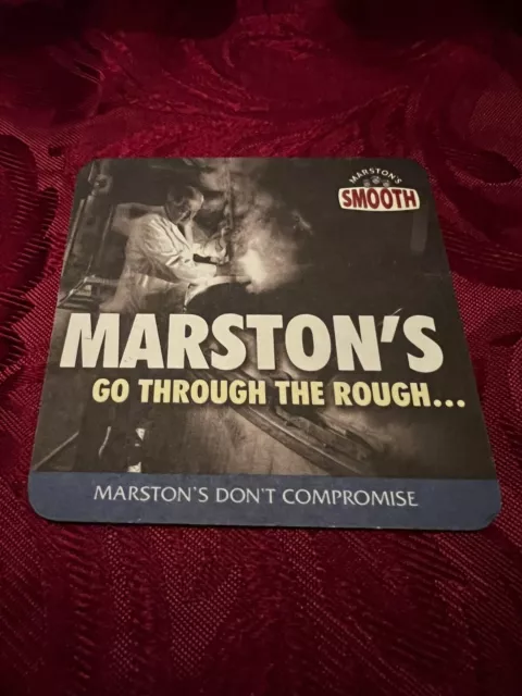 Marston's - Go Through The Rough To Bring You The Smooth - Beer Mat - Tray 57