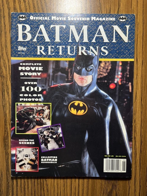 Batman Returns Official Movie Souvenir Magazine 1 Newsstand Topps Comics 1992