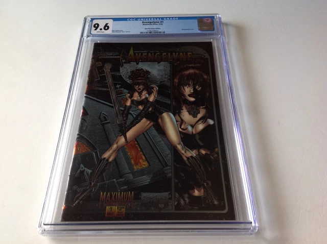 Avengelyne 1 Cgc 9.6 White Pages Holochromium Edition Rob Liefeld Maximum Comics