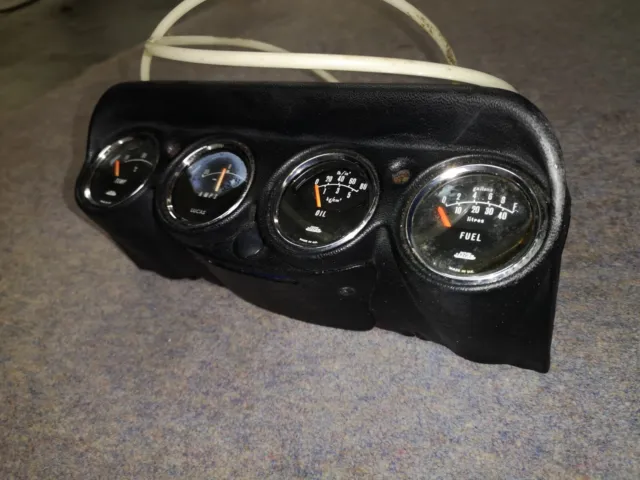 Classic Car Mini Ford Racing Instrument Cluster 1960/70s Aftermarket Blue Light