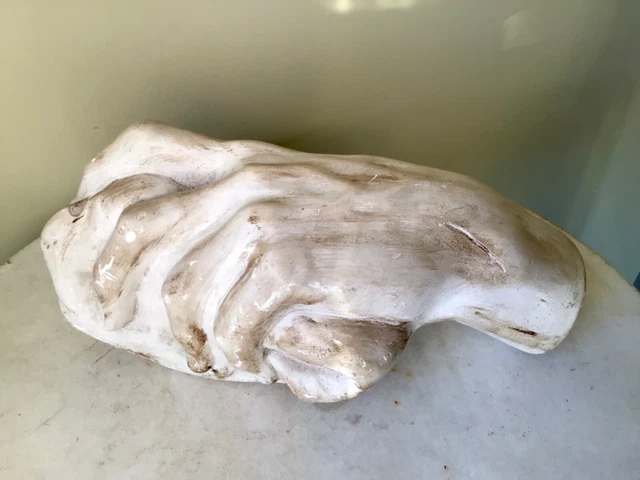 Ancienne Figurine En Plâtre à Peindre - Belle Compagnie De Feu - Échelle HO (8,5x6x6 Cm)