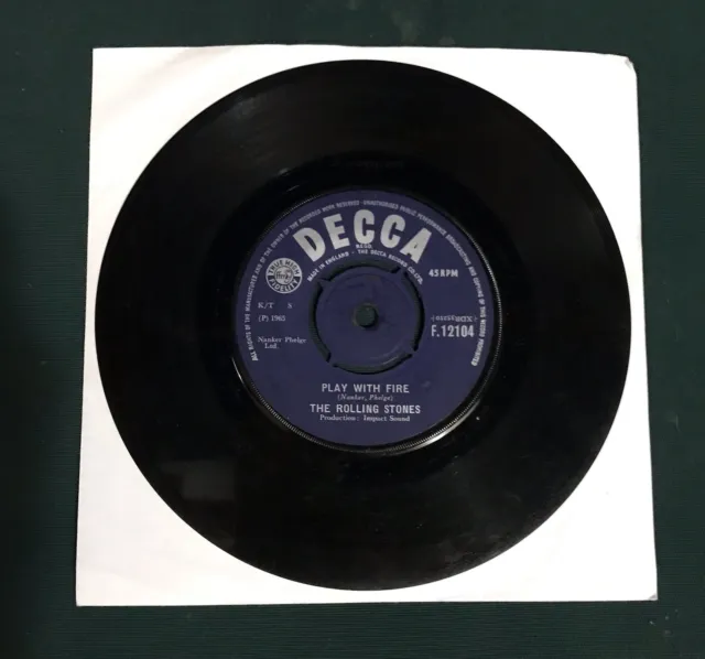 The Rolling Stones – The Last Time – 7" Vinyl – 1965 – Decca F.12104