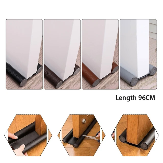 Tira de sellado puerta tope de corriente hogar 96 cm protección del suelo doble