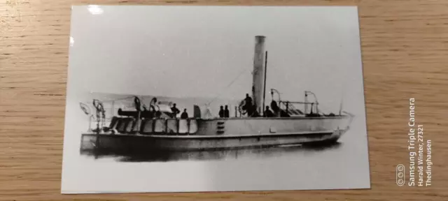 Foto Marineschiff Kanonenboot Staunch GB ca. 14x9cm