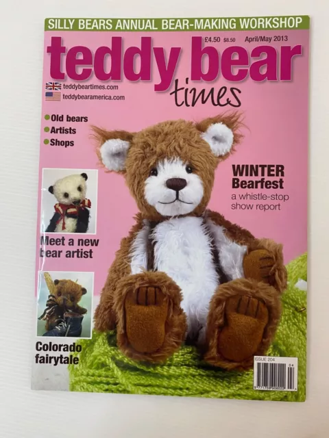Teddy Bear Times Magazine Issue 204 April / May 2014 VGC With Pattern!