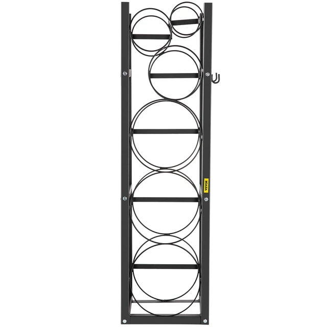 Rastrelliera A 3 Livelli Per Palloni Homdat – Verticale Con 5 Ganci, Reggipalloni Da Basket E Calcio, Con Ruote, Altezza 150 Cm