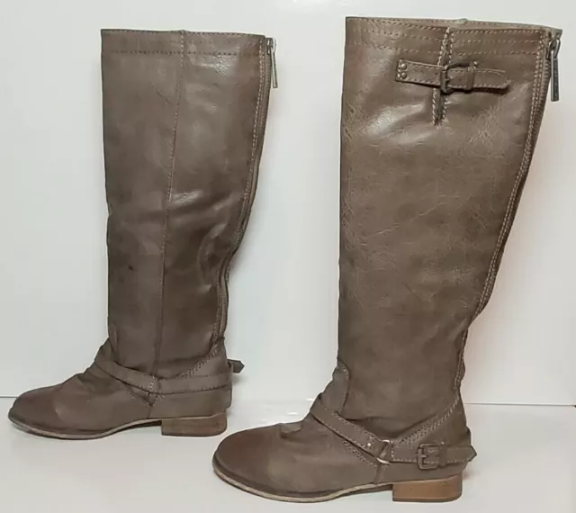 Breckelle's Women's Stone with buckles and zipper Outlaw-11 Boots Size 6.5 New